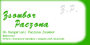 zsombor paczona business card